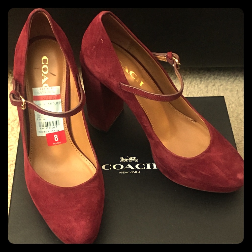 Coach Goldie Suede Heel